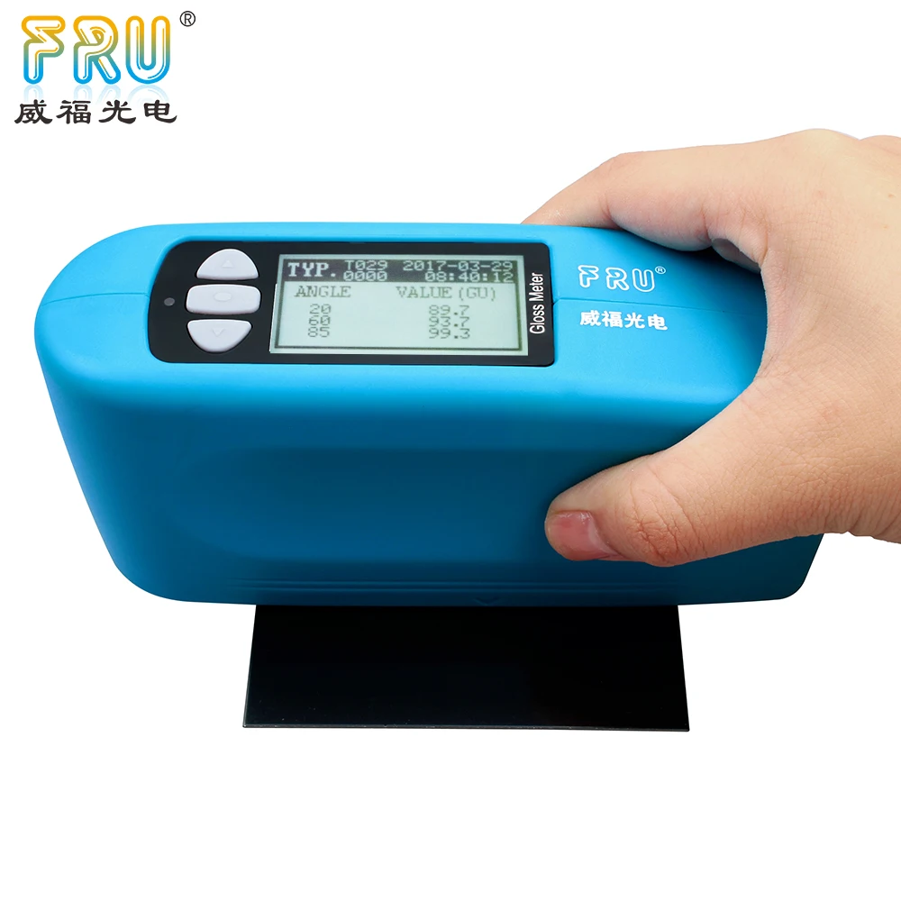 

China gloss meter supplier FRU WG68 tri-angle gloss meter for metal surface gloss test