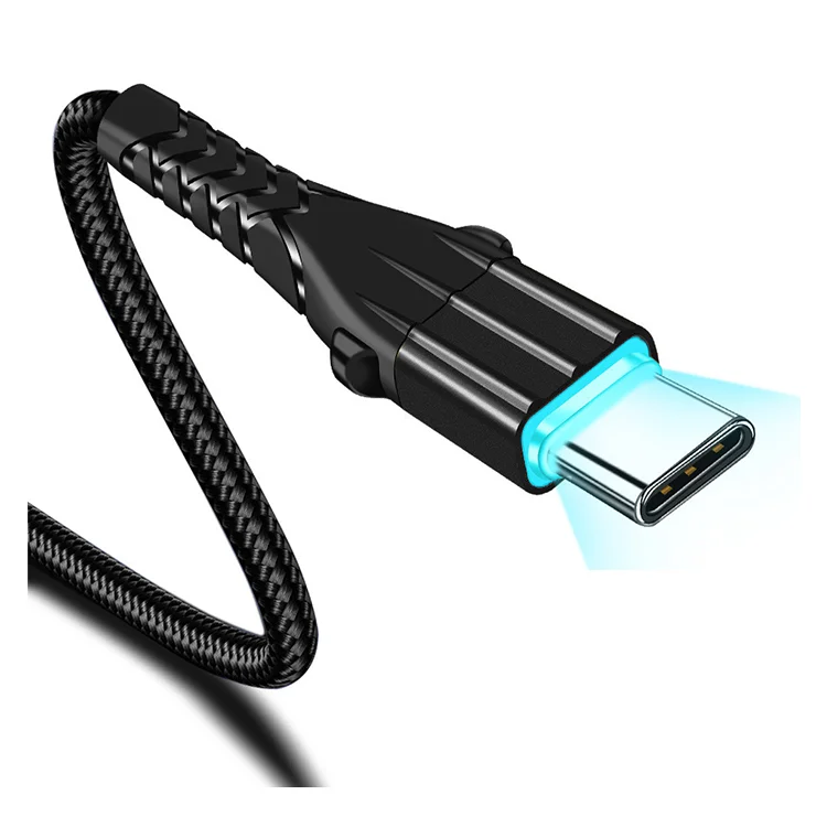 

Type c cable fast charging USB C Cable 3A quick Charger hub for Huawei xiaomi suamsung s8 s9 s10, Black