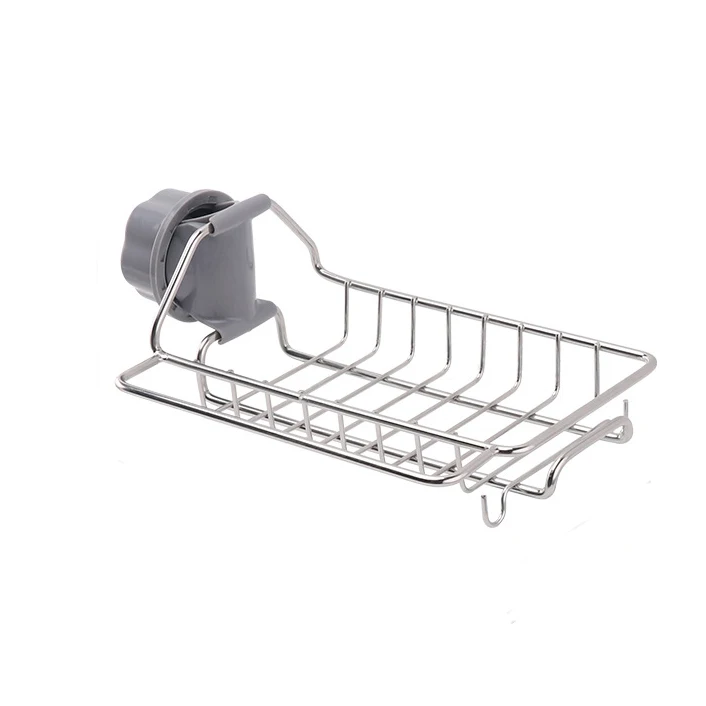 

Multi-functional Stainless Steel Faucet Kitchen Storage Rack Sponge Holder Drainage Rack