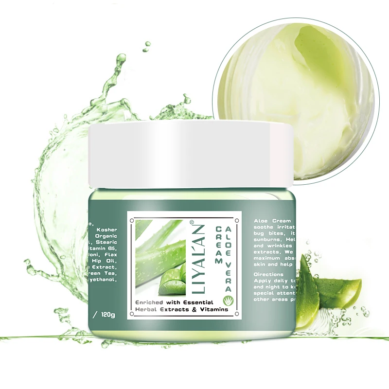 

Private Label 100% Pure Natural Organic Skin Care Deep Moisturizing Whitening Aloe Vera Face Cream
