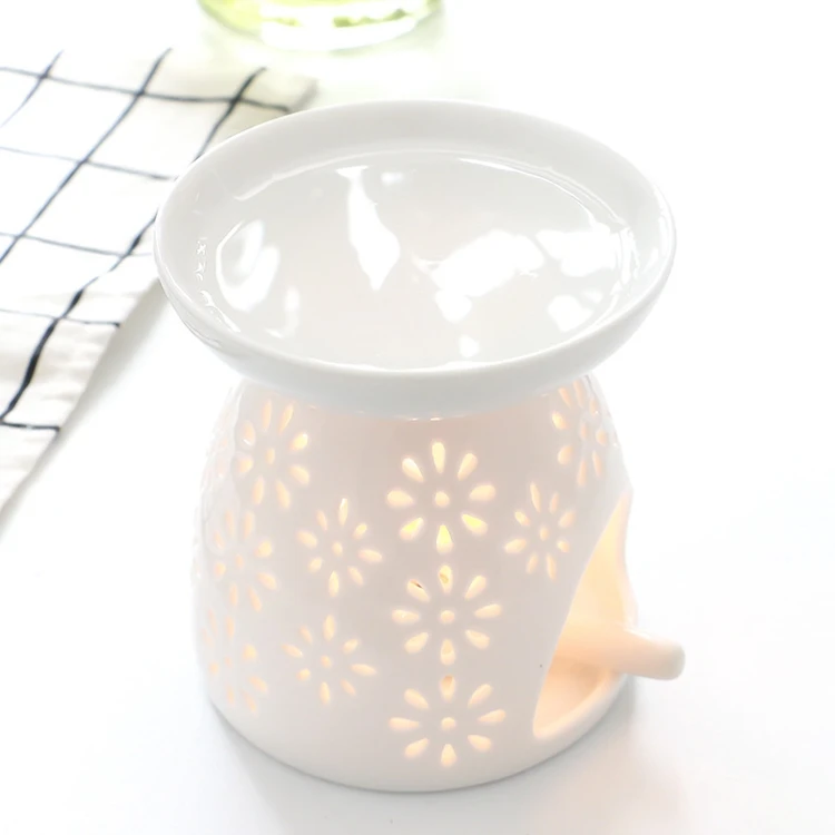 Tea Light Candle Holder Wax Melt Warmer Essential Oil Burner Ceramic