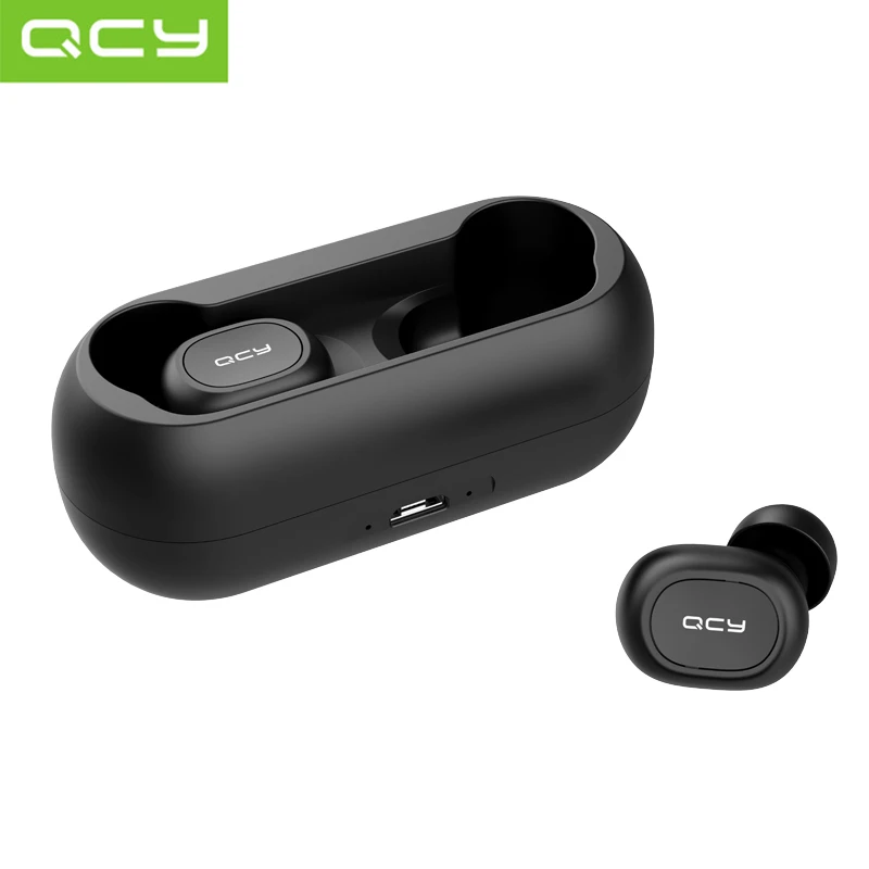 Original QCY qs1 TWS 5.0 Bluetooth headphone 3D stereo wireless earphone with Hybrid Technology dual microphone
