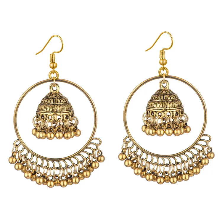 

2021 European And American Amazon New Hot-Selling Seaside Holiday Souvenirs Indian Ethnic Style Jewelry Earrings