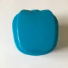 Assorted Color Durable Plastic Denture Washing Cleaning Box With Plastic Sifter Inside