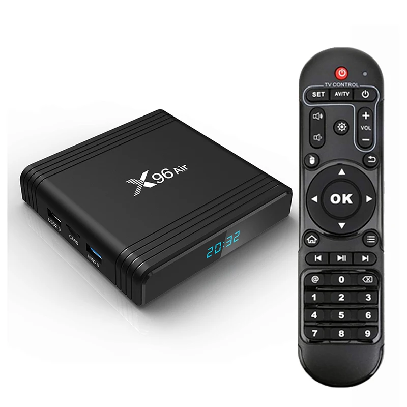 

Amlogic S905X3 Chip Android 9.0 TV Box X96 Air 4G 32G Dual WiFi HD Video songs Download 8K Set Top Box X96Air