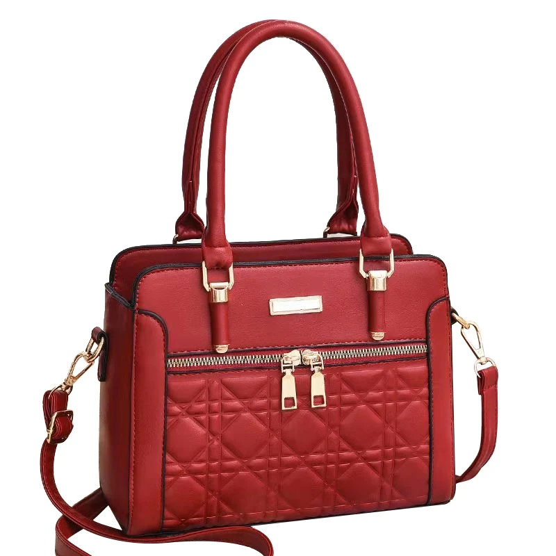 

DL097-32 Fashion handbag supplier handbag lady shoulder bag solid color handbag wholesale hand bags, Red, black......