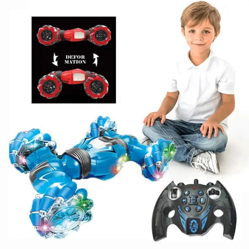 

1:12 Stunt Skidding Remote Twist Cars Toys Racing Kids Hand control Gesture RC Twist Car Auto with music and light