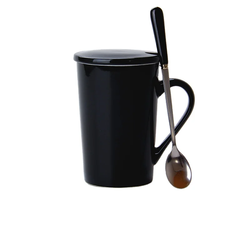 

Hot selling customized milk tea porcelain coffee ceramic cup mug with lid