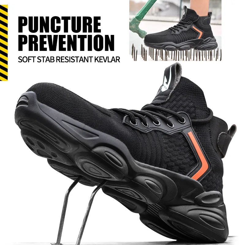 

2022 new arrivals popular customizable high-top labor insurance shoes men's anti-smashing and anti-piercing lightweight shoes