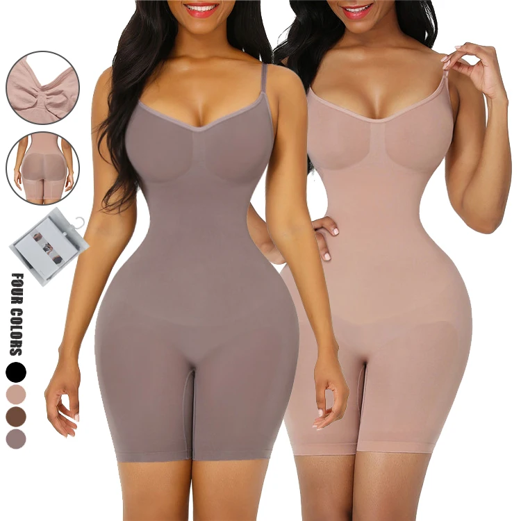 

Wholesale Popular Elasticity Knit Tummy Trimmer Control Hip Enhancer Shapewear Women Seamless Full Body Shapewear, Customized color