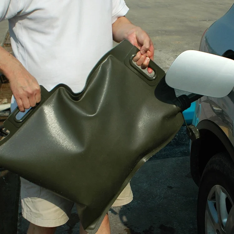 

Portable Collapsible tpu Gasoline Bladder Fuel Tank, Dark green