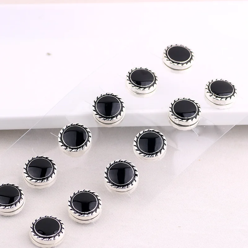 

2021 Sailing Jewelry Simple Womens Scarf Buckle Black Muslim Magnetic Buckle Muslim Hijab Strong Magnet Brooch