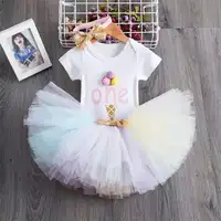 

1 year Girl Baby Birthday Dress Girls Tutu Dress Kids Toddler Clothes Baby Baptism 1st First Birthday Outfits For Babies 12month