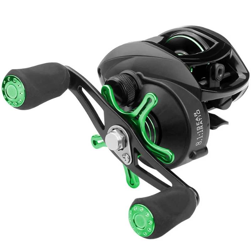 Amazon Baitcaster Reels 12+1BB Left / Right  Baitcasting Reels 8.1:1 Gear Low Profile Baitcast Bait Casting Fishing Reels
