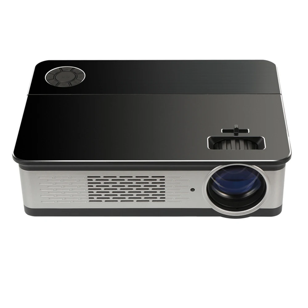 

Native 1080p WIFI Android Home Projectors 5800 LUMENS Full HD LED Projector, Silver, black