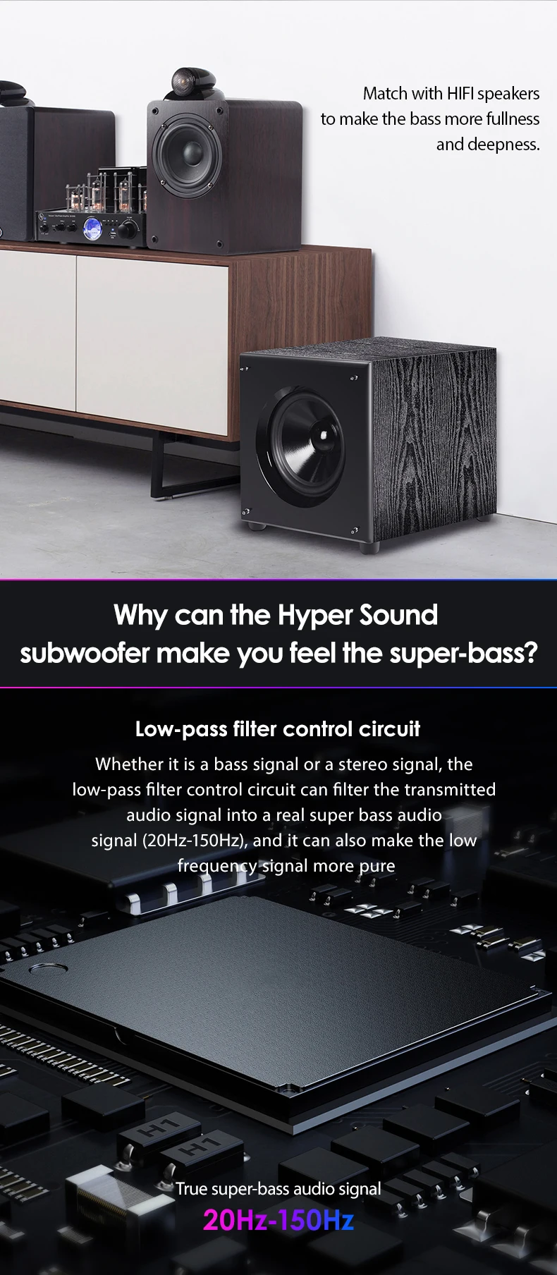 Professional Cheap Home Audio Subwoofers 8 Inch 100w Powered Subwoofer