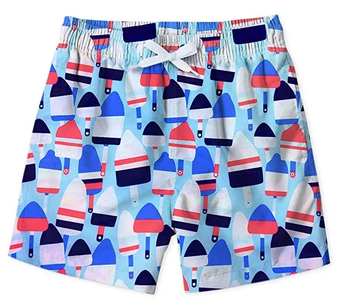 

Boys Quick Dry Board Shorts Windproof Swim Trunk Kids Beach Shorts With Mesh Lining boys shorts