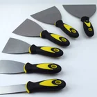 Two-color plastic carbon scraper with hole handle