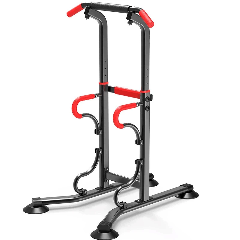 

Hesenlan PT-2307 Multi station fitness gym equipment commercial pull-up bar power tower, Black+red