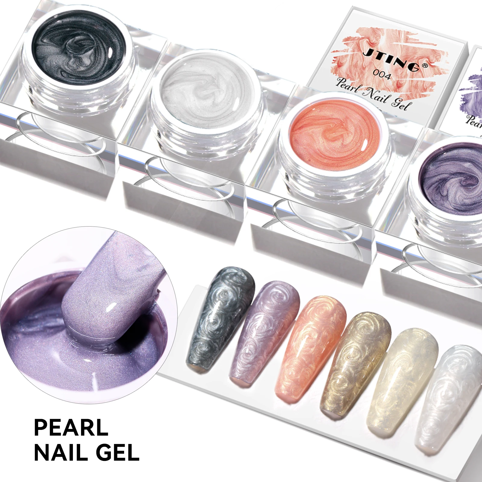 

JTING nail trends professional cusomtize 6 Colors pearl shimmer nail gel polish cruelty free with multi effects OEM ODM