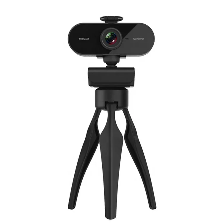 

360 Rotation 4MP 2K USB Webcam 1080P hd Webcam with Tripod holder Stand Privacy Cover