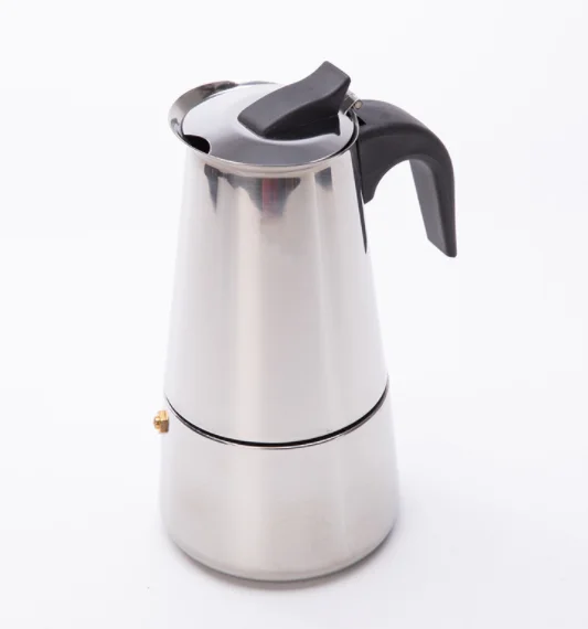 

Italian Stovetop Induction Coffee Filter Percolator Espresso Coffee Pot Maker 304 Stainless Steel Moka Pot