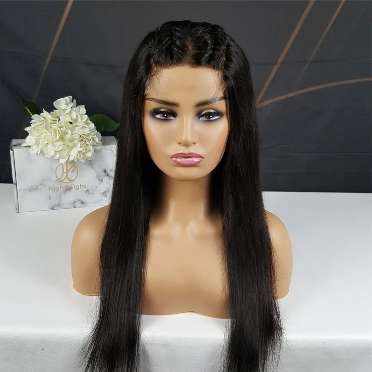 

Highknight Wholesale 100% Brazilian Virgin Hair HD 5x5 Lace Closure Wig Straight Human Hair HD Lace Front Wigs