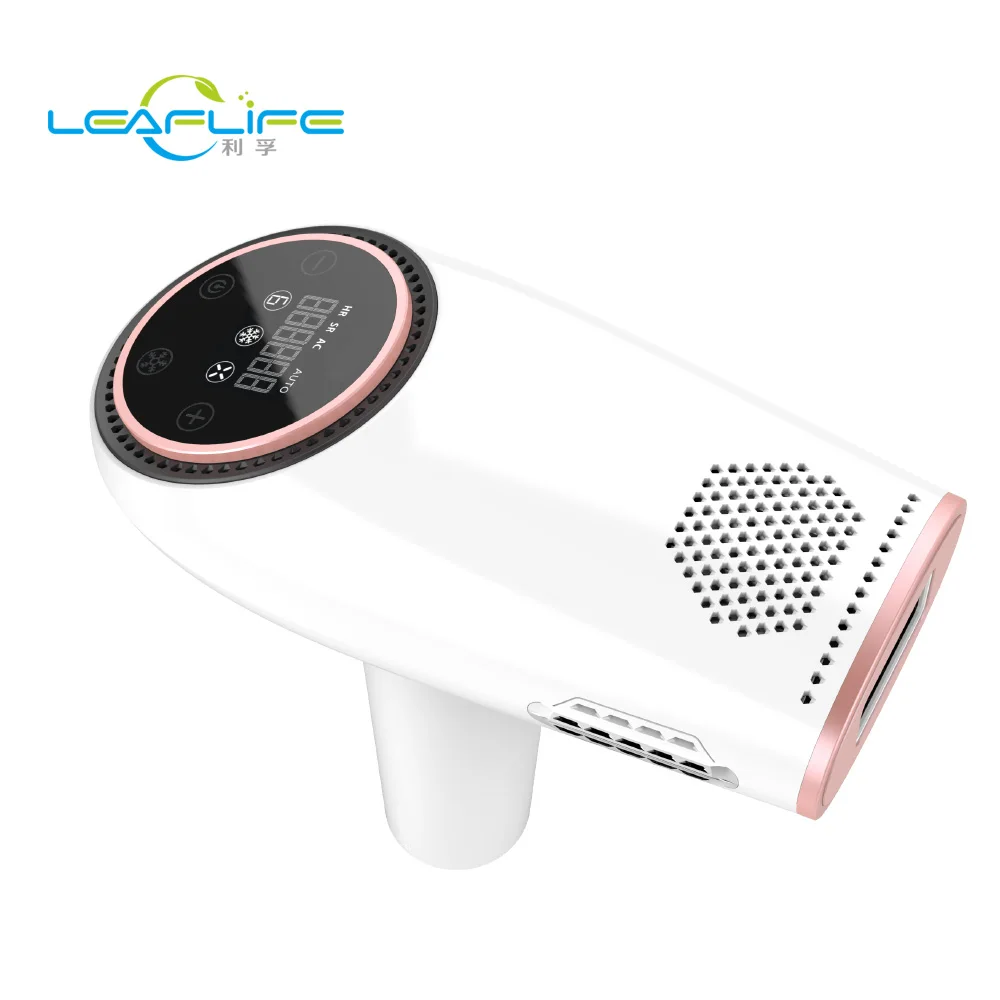 

2020 newest ipl hair removal device for dark skin with cooling 500000 flashes whole body & facial painless personal home use, White +red