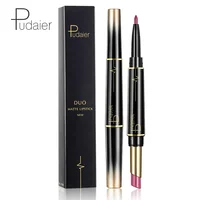 

China Manufacturer Pudaier Wholesale Lipstick with Lipliner Matte Nude Lipstick Double Side Lipstick