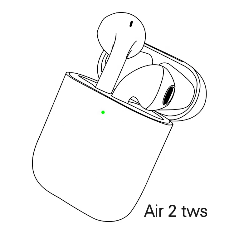 

TWS Hot Sale Amazon GPS Renamed, In-ear Wireless Headset Air2 TWS Headphones Earphone Earphones