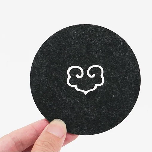 

Different Design Screen Printed Felt Coaster For Promotional, Customized