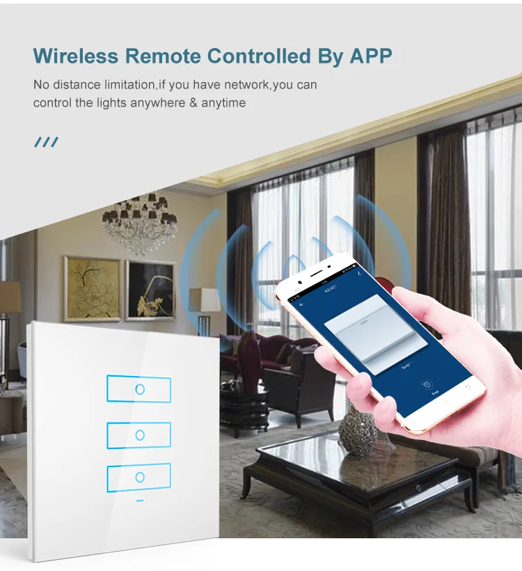 Tuya smart switch zigbee esp8266 light Zigbee switch wireless control - ANKUX.COM