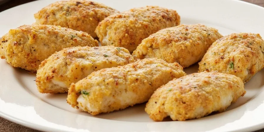 Golden crusted tilapia on a serving platter