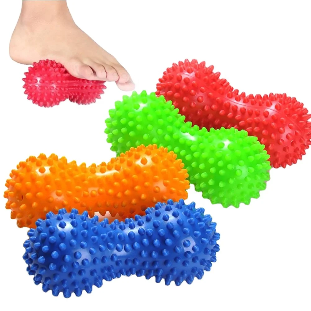 

TY Peanut Shape Spiky Foot Massage Ball Roller Relaxation Training Acupressure Massager Care Tools Adult Kids stress reliever, Picture