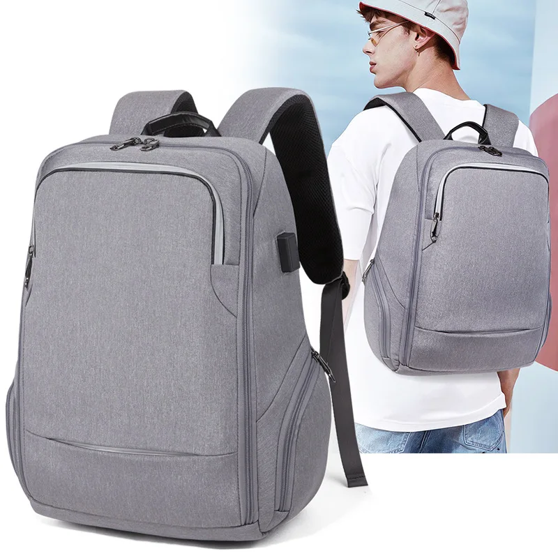 

15.6 inch Laptop Bags USB Charging Backpack Women Male Travel Mochila Waterproof Schoolbag for Boys&Girls