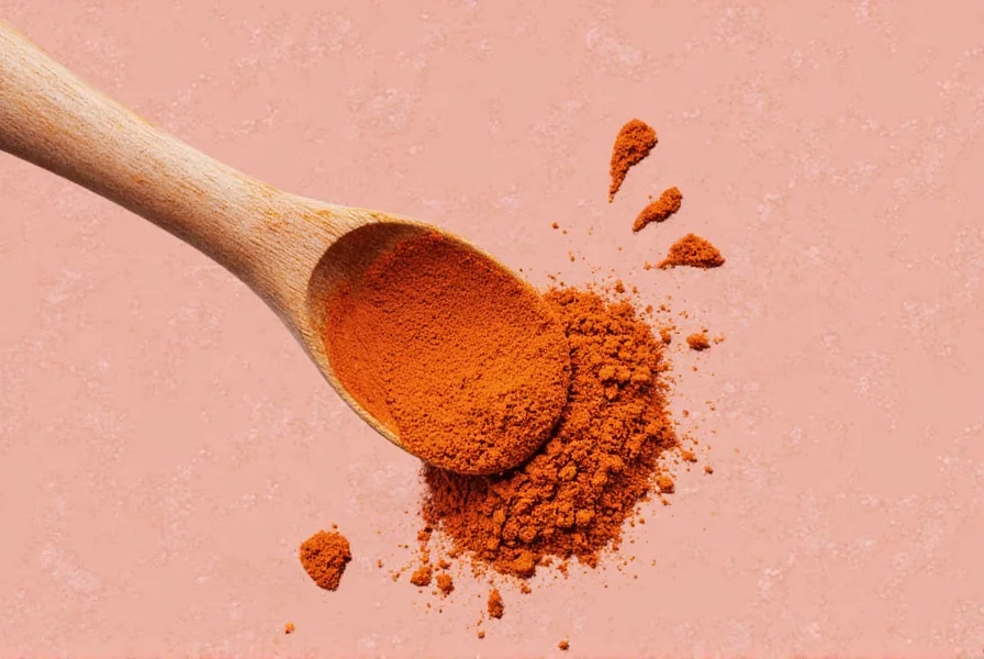Spices arranged on counter for taco making