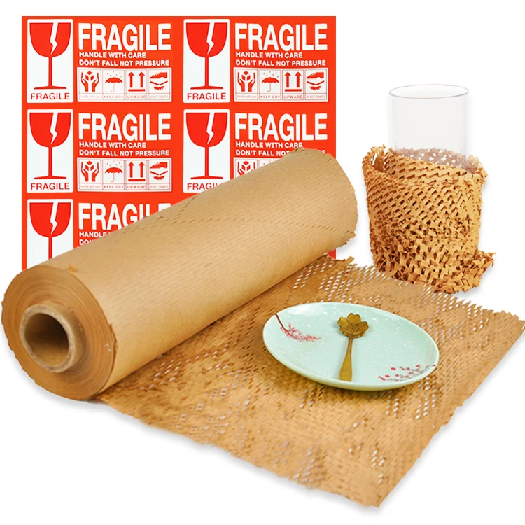 

Biodegradable High Quality Uncoated Honeycomb Paper Cushioning Wrap In Protective Packaging