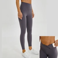 

2020 New arrival lulu Lemon align fabric high waist 80 Nylon/20 Spandex sanded Yoga Fitness Leggings