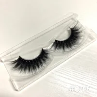 

100% mink fur eyelashes wholesale private label free sample customize packaging handmade real 3D mink eyelash box