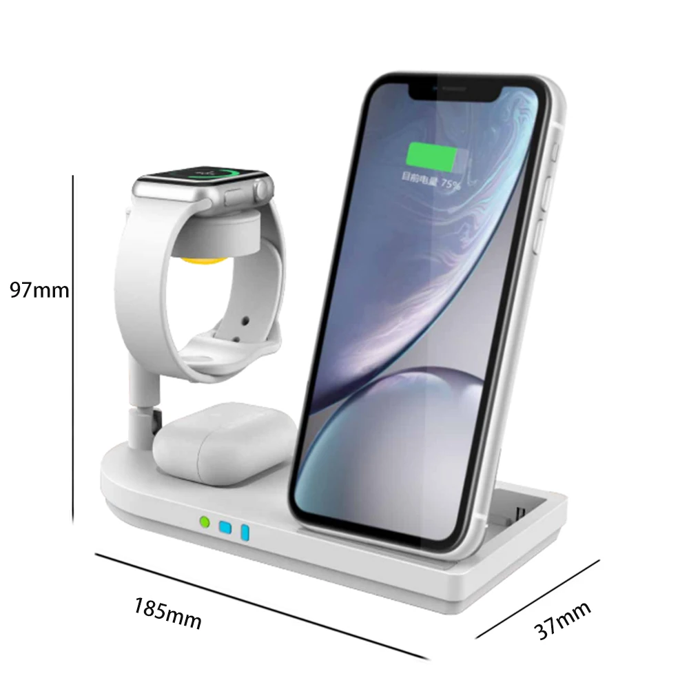 

Fast Wireless Charging for All Qi Standard Devices 3 in 1 wireless charger