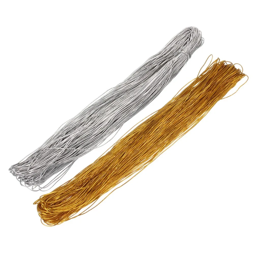 

210meters Magic String Box Braids Hair Accessories Braiding Hair Deco Styling Thin Shimmer Stretechable Strings for Hair braid, Gold