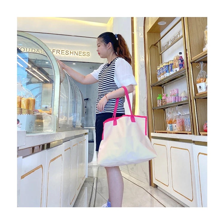 

Women Canvas Shoulder Bag Customized Print Ladies Shopping Bags Cotton Cloth Fabric Grocery Handbags Tote Books Bag For Girls, Customized color