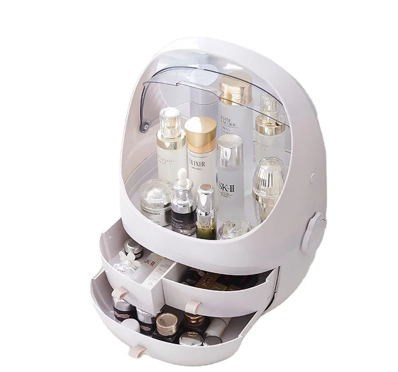

Top fashion makeup kits for girls white boxes organizer double luxury cosmetic box