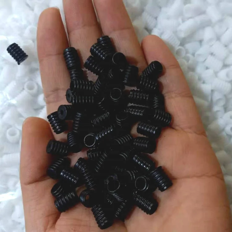 
1000Pcs Packed ForDisposable Black White Face Masking Adjustment Buckle Elastic Rope Rubber Cord Adjuster Elastic Stopper Lock 