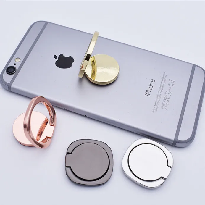 

2021 new arrivals gifts Zinc Alloy 360 Rotation Customized ring stand mobile phone holder accessories, Black, gold, silver, rose gold