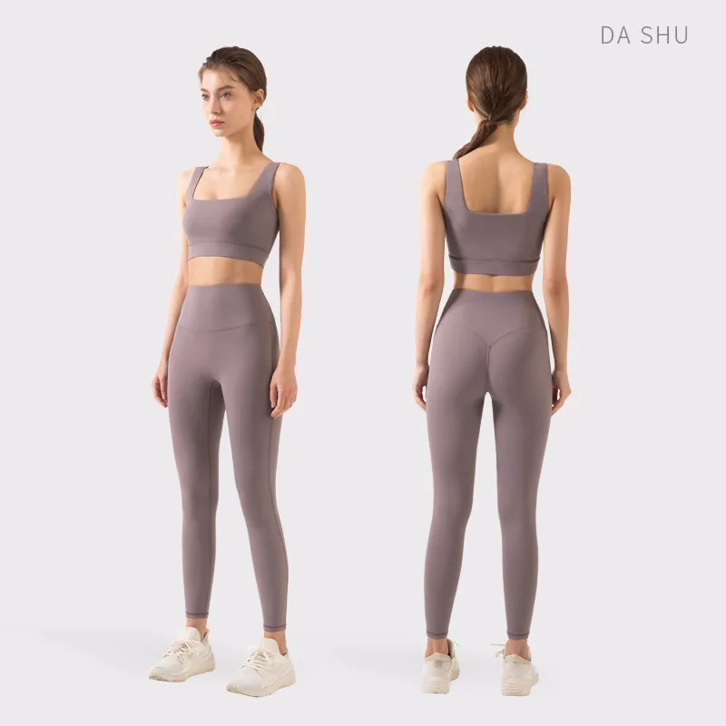

custom logo 2pcs yoga set seamless women gym fitness women gym yoga sets manufacturer fitness wear sexy yoga bra and pants sets