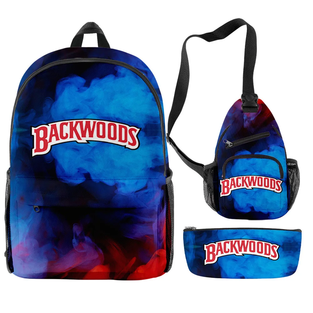 

2021 3pcs Cigar Backpack stock wholesale 3d all over printed backpack backpack chinese bags supplier, Prink with print