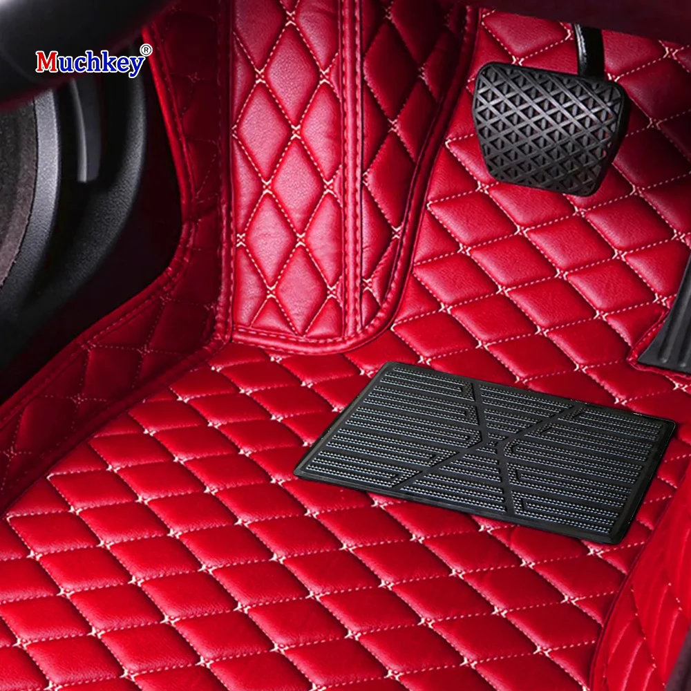 

Muchkey Non Slip Luxury Leather for Acura RDX 2010-2019 All Weather Protection Car Floor Mats