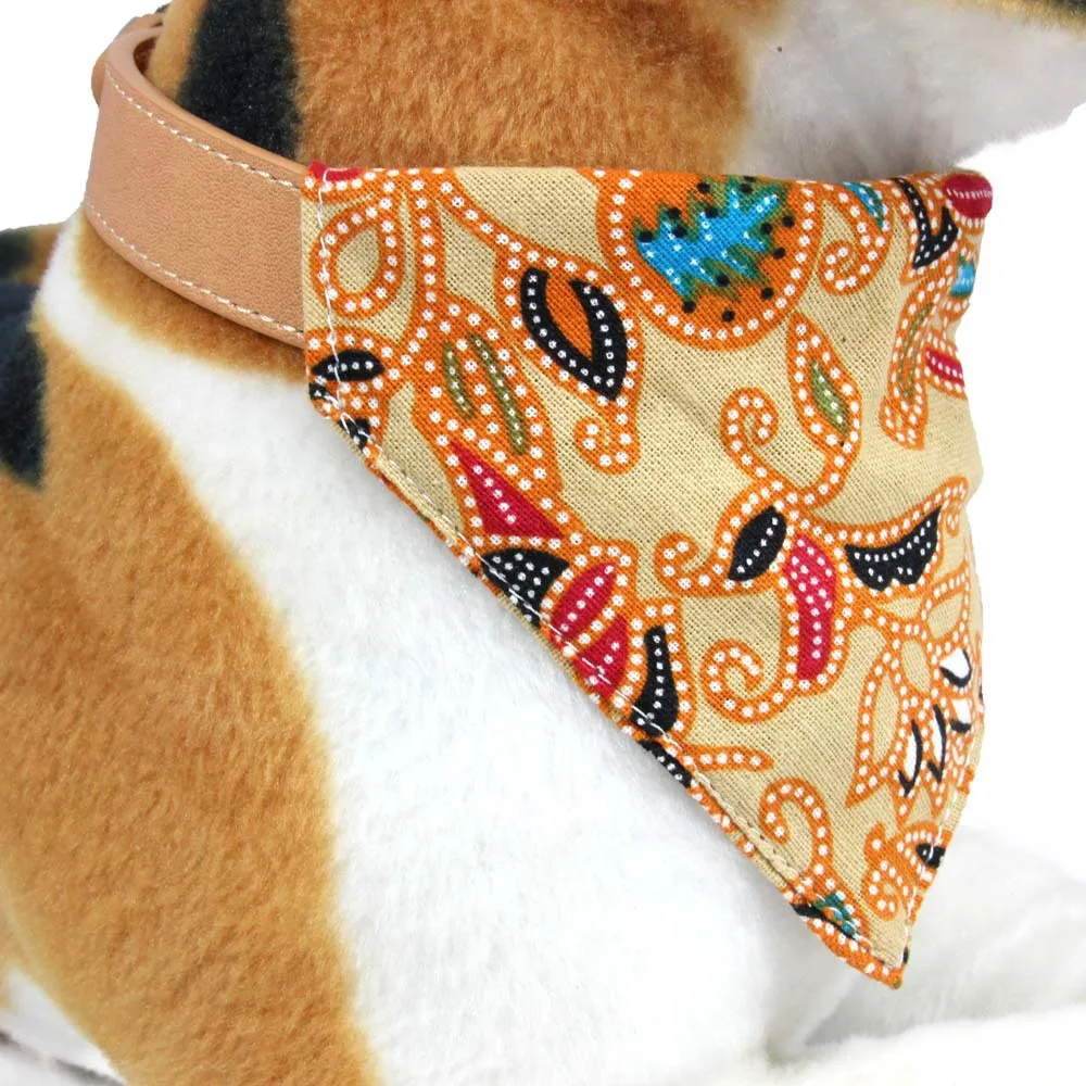 

New cotton pet bib cat bandana triangle scarf dog towel cute fashion pet dog bandana scarf