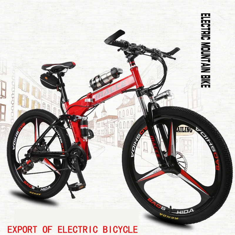 

New Arrival Wholesale Full Suspension E Bike Folding Foldable Electric Sport Mountain Bike Bicycle All Terrain Ebike